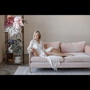 NWT Bridal Maxi White Lace Robe From Boutique